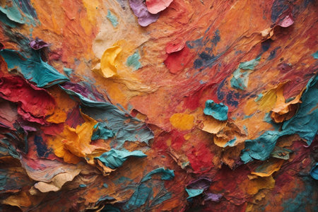Colorful paper background, close-up of colorful paper texture.の素材