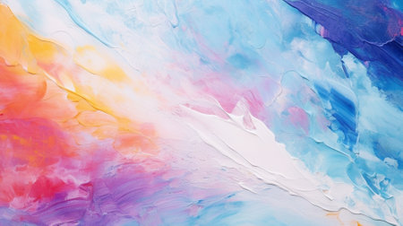 Abstract background of acrylic paint in blue, pink and purple colors. Acrylic texture.の素材