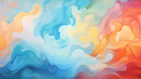 Colorful abstract painted background. Digital art. 3d rendering.の素材