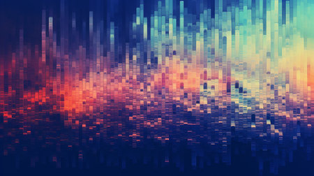 abstract colorful background with some smooth lines in it and some grunge effectsの素材