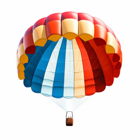 Hot air balloon isolated on white background. Vector illustration. Eps 10.の素材