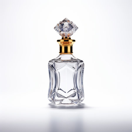 Perfume bottle isolated on white background. 3d illustration.の素材