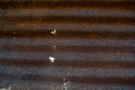old rusty galvanized iron