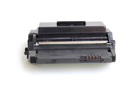 Toner cartridge on white background.(Compatible)の写真素材