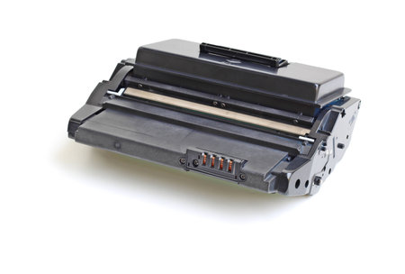 Toner cartridge on white background.(Compatible)の写真素材