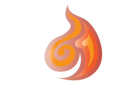 Fire illustration logo and icon design.のイラスト素材