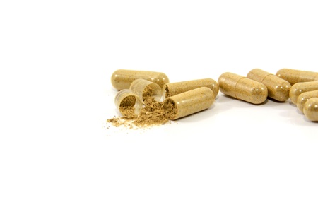 herbal drug capsuleの写真素材