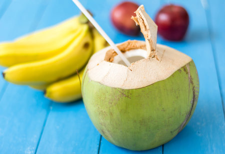 fresh coconut fruits and Banana