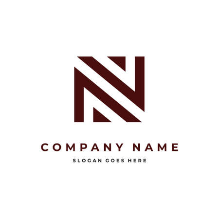 illustration letter N Classic Logo Conceptのイラスト素材