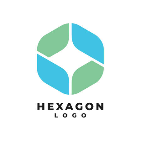 Illustration of octagon design inspirations for technology companyのイラスト素材