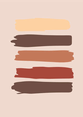 Abstract vector background with colorful stains. Contemporary art. Art fashion composition in modern style. Summer / Autumn vibes.のイラスト素材