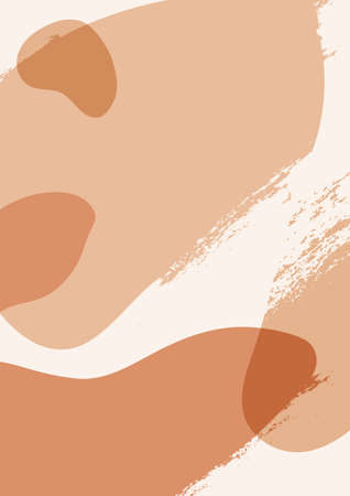 Abstract vector background with warm shades. Contemporary art. Art Textures in modern style. Autumn vibes. Perfect for print, poster, social media, cards, storiesのイラスト素材