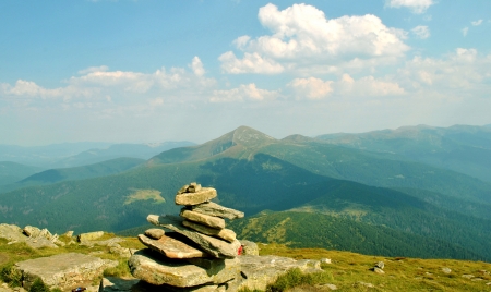 Karpaty, mountains in Ukraine の写真素材