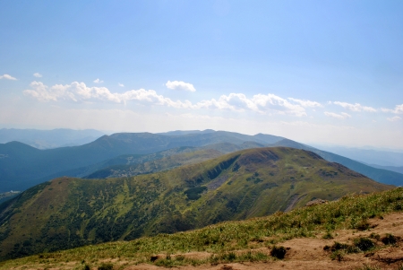 Karpaty, mountains in Ukraine の写真素材