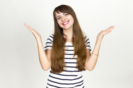 Joyful. Very happy womanの写真素材