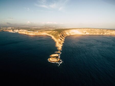 Aerial view of Punta El Toro natural Park, Mallorca, Spainの写真素材
