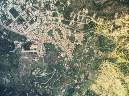 Valdemossa - old town in mountains of mallorca islandの写真素材
