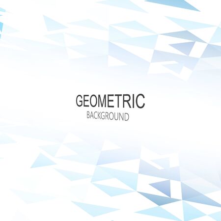 Abstract geometrical background with blue triangles and space for your message.のイラスト素材
