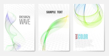 abstract colorful header set collection vector designのイラスト素材