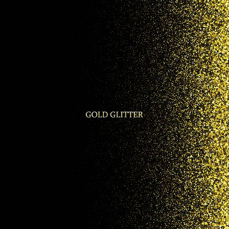 Vector luxury black background with gold sparklers eps10のイラスト素材