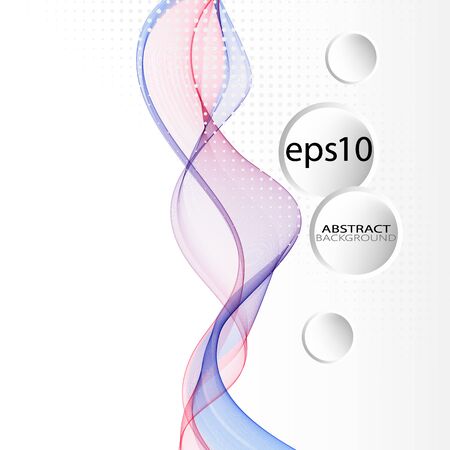 Vector Abstract smoky waves background. Template brochure designのイラスト素材