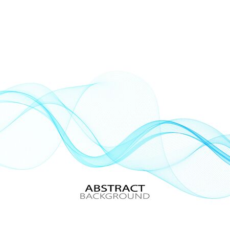 smooth waves abstract vector background horizontal with copy space for your text eps10のイラスト素材
