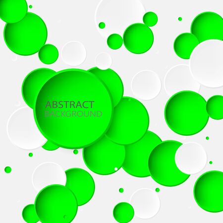 Green circles abstract background. Vector illustration. eps10のイラスト素材