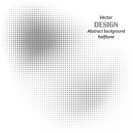 Abstract halftone. Black dots on white background. Halftone background. Vector halftone dots. halftone on white background. Background for design.のイラスト素材