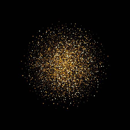 Gold glitter texture isolated on abstract background. Golden dots background. Vector illustration. eps10のイラスト素材