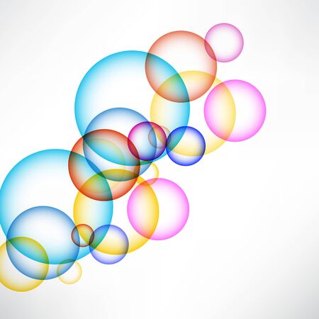 Color abstract with transparent bubbles. Vector background. eps10のイラスト素材