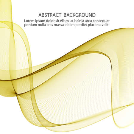 Abstract green wave vector background, wavy wave lines on white backgroundのイラスト素材