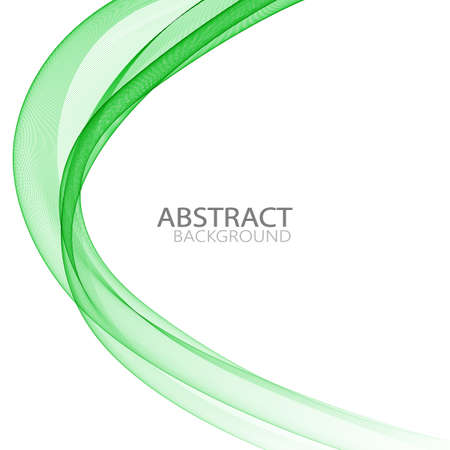 Abstract vertical green wave background. Brochure template, design element.のイラスト素材