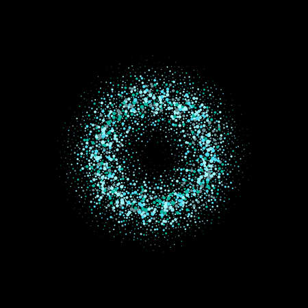 Design circle with dust particles vector background. Vectorのイラスト素材
