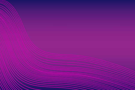 Abstract pink transparent lines on purple background. Vector illustration.のイラスト素材