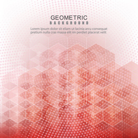 Light Pink vector pattern with colorful hexagons. Blur background with colorful hexagons. Design for...