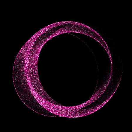 Round dots frame, border, circle made of uneven blobs, drops, spots, specks, flecks, splashes. Lilac, violet, floral, lavender colors. Radial abstract backgroundのイラスト素材