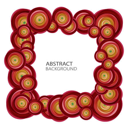 Design for banner, poster. Vector color circles, abstract background.のイラスト素材