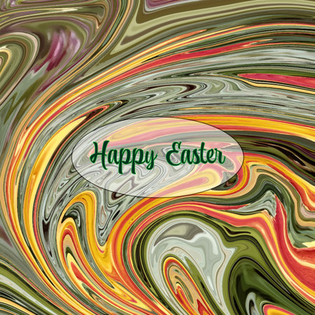 Color vector bright abstract liquid background, frame design element for easter