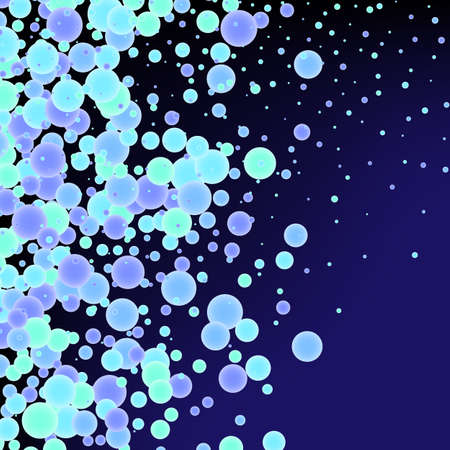 Vector modern geometrical blue circle abstract background. Dotted texture template.のイラスト素材