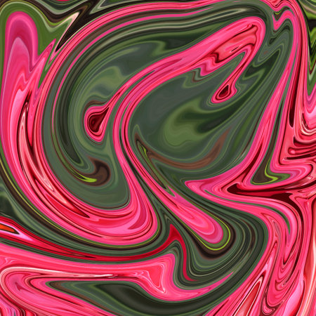 Abstract geometric background flow pink green liquid design, brochure template