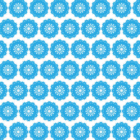 Vector falling blue snow on white background, possibility of overlay. Winter, Christmas texture.のイラスト素材