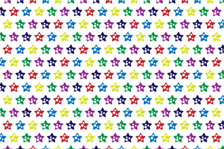 Abstract geometric background with color stars . Modern and trendy geometric designのイラスト素材