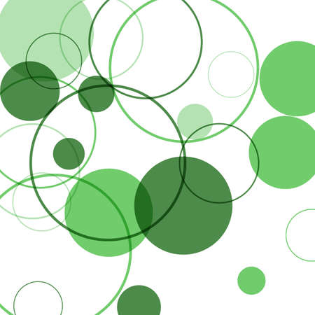 Abstract design geometric green circles poster backgroundのイラスト素材