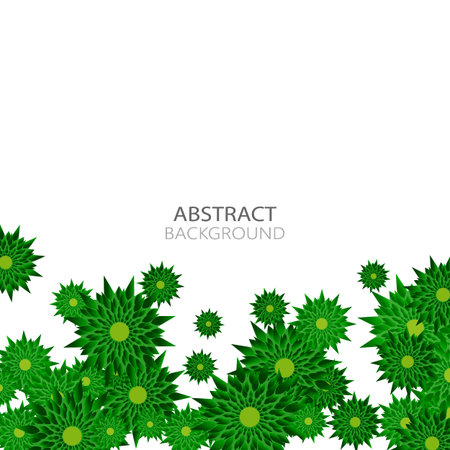 Abstract poster background design with decorative golden abstract flowersのイラスト素材