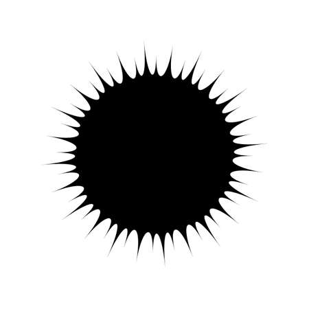 Decorative dark circle in the form of a frame on a white background, design elementのイラスト素材