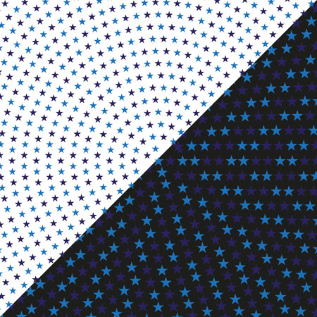 Abstract dark and white background with blue halftone stars, design elementのイラスト素材