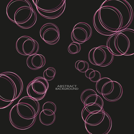 Modern beautiful dark abstract presentation background with circlesのイラスト素材