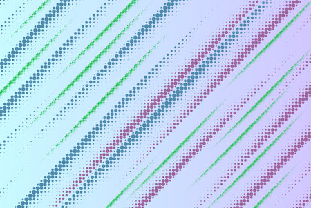 Blue green pink lines halftone elements on abstract backgroundのイラスト素材