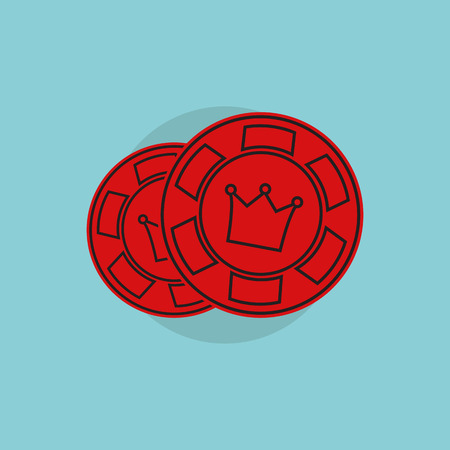 Gambling icons set. Card and casino, poker gameのイラスト素材