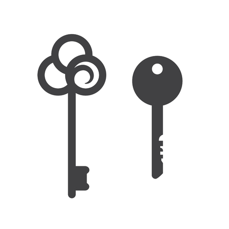Key icons. Secret and security, vector illustrationのイラスト素材